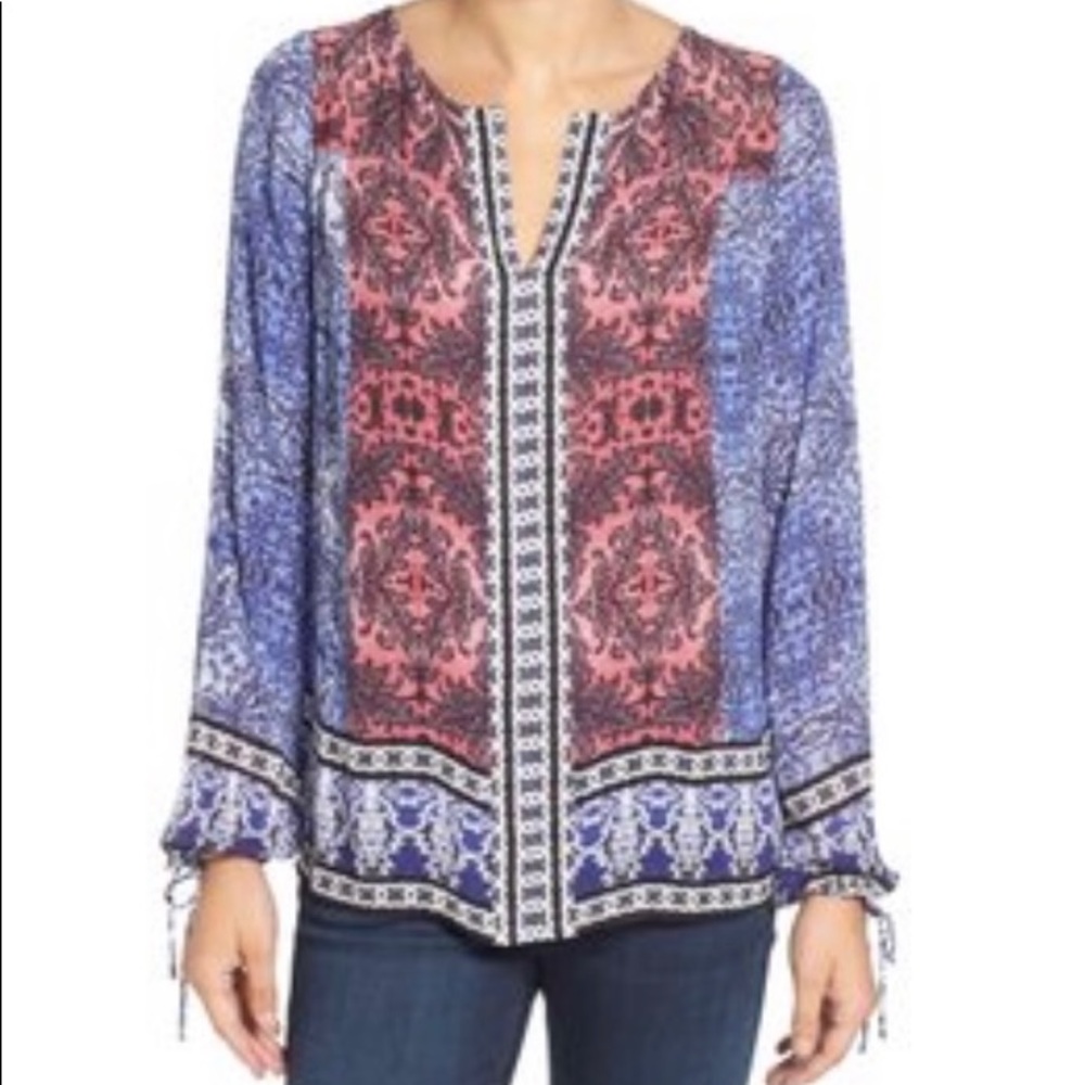 Lucky Brand Border Boho Top